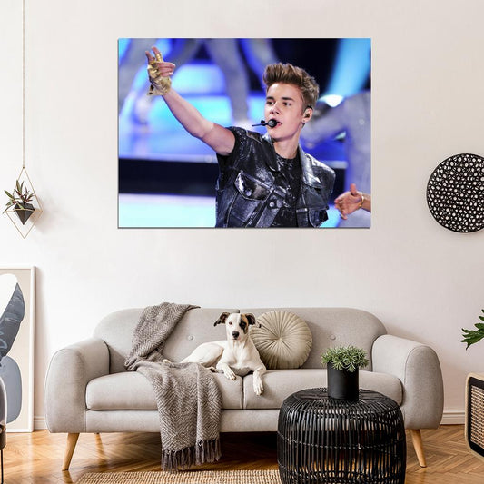 Justin Bieber Pop Singer Music Art Wall Art Print Poster