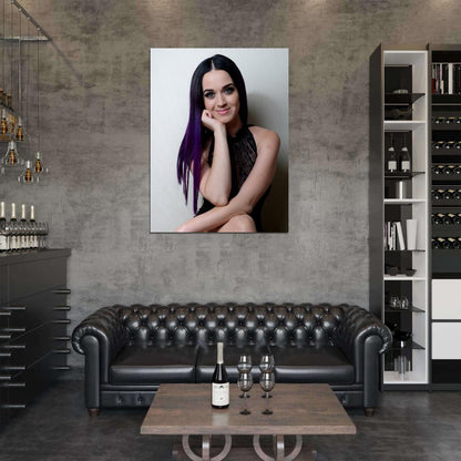 Katy Perry Cute Pop Rock Singer Music Art Wall Art Print Poster