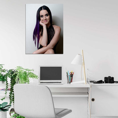 Katy Perry Cute Pop Rock Singer Music Art Wall Art Print Poster