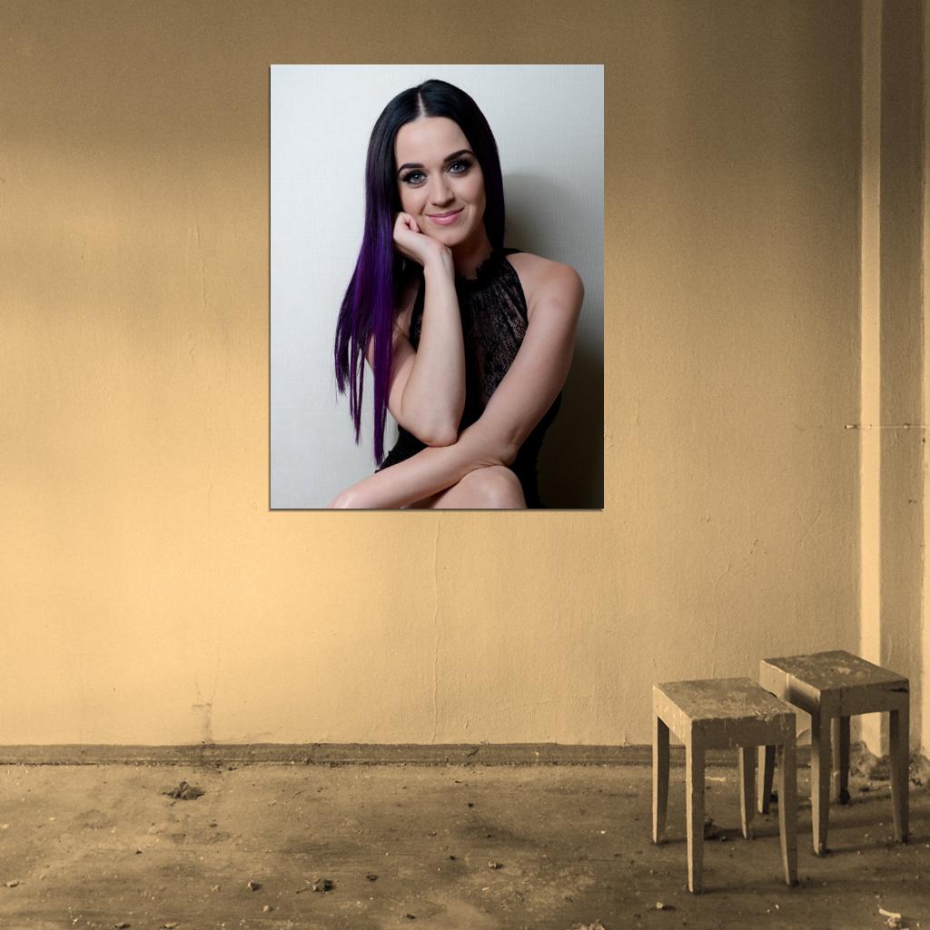 Katy Perry Cute Pop Rock Singer Music Art Wall Art Print Poster