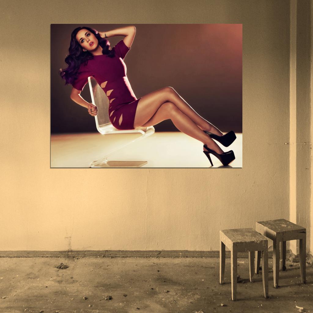 Katy Perry Hot Sexy Legs Pop Singer Music Art Wall Art Print Poster