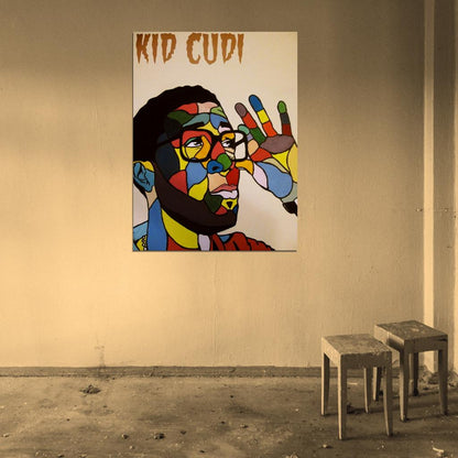 Kid Cudi Painting Art Hip Hop Singer Music Art Wall Art Print Poster
