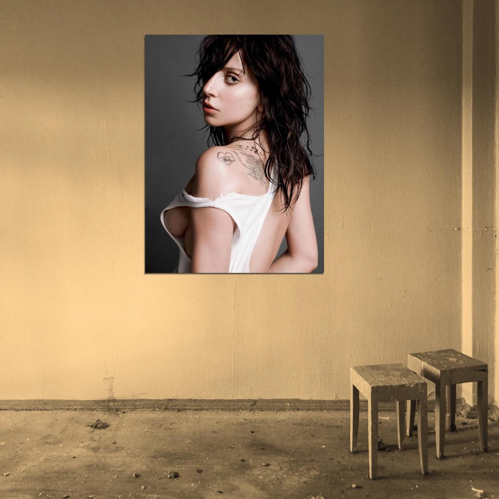 Lady Gaga Hot Sexy Dance Pop Singer Music Art Wall Art Print Poster