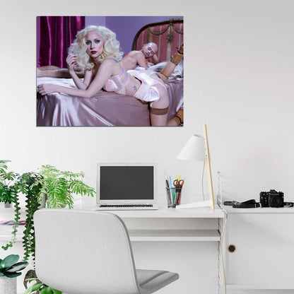 Lady Gaga Sexy Hot Pop Singer Music Art Wall Art Print Poster