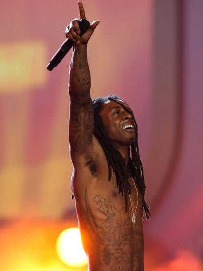 Lil Wayne Tattoo Body Hip Hop Singer Music Art Wall Art Print Poster
