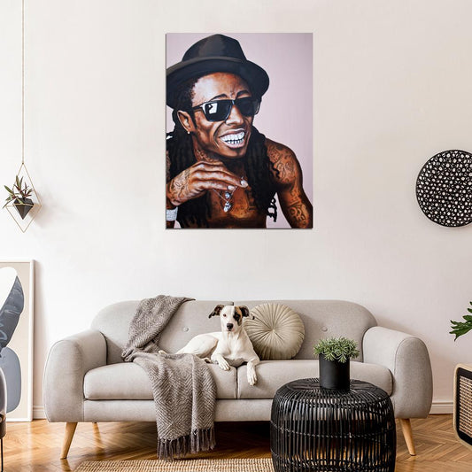 Lil Wayne Painting Art Hip Hop Rapper Singer Music Art Wall Art Print Poster