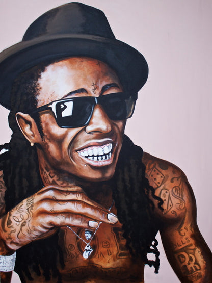 Lil Wayne Painting Art Hip Hop Rapper Singer Music Art Wall Art Print Poster