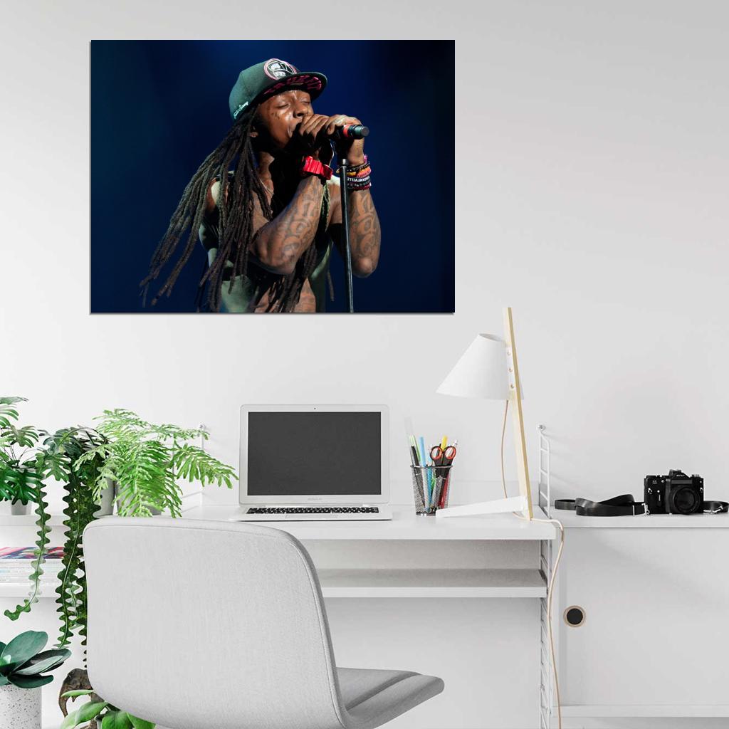 Lil Wayne Hip Hop Singer Music Art Wall Art Print Poster
