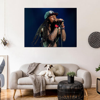 Lil Wayne Hip Hop Singer Music Art Wall Art Print Poster