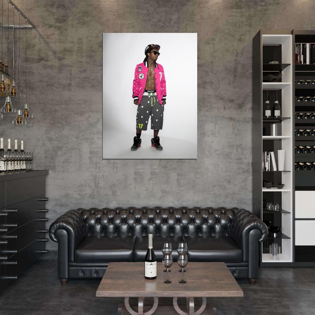 Lil Wayne Hip Hop Singer Music Art Wall Art Print Poster