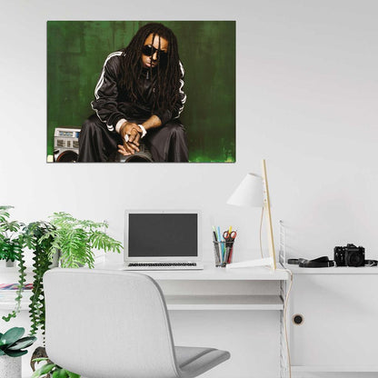 Lil Wayne Dreads Hip Hop Singer Music Art Wall Art Print Poster