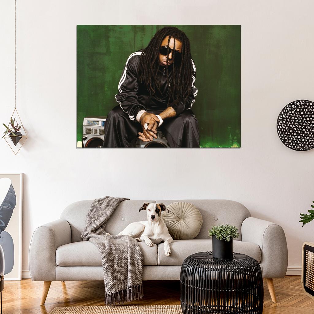 Lil Wayne Dreads Hip Hop Singer Music Art Wall Art Print Poster