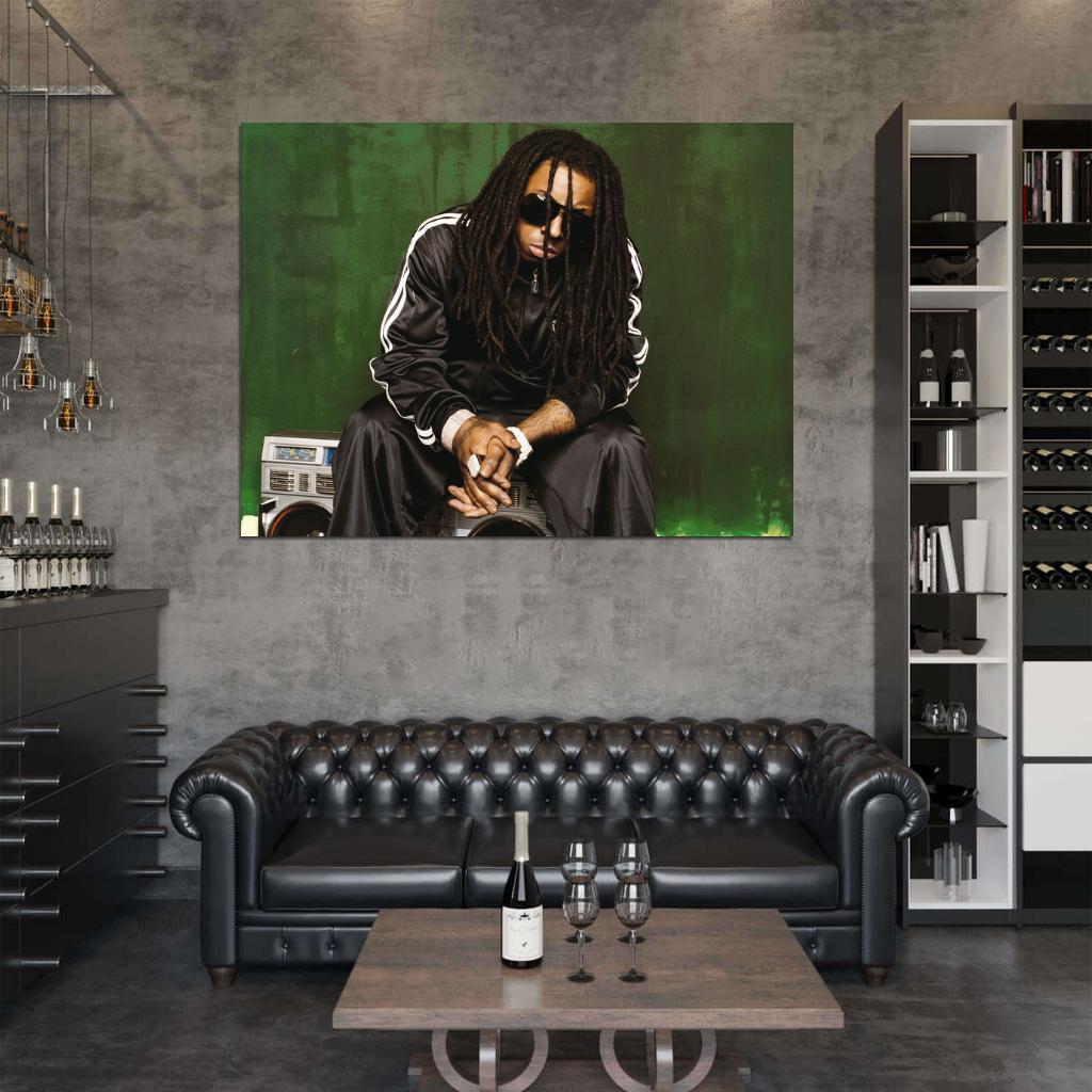 Lil Wayne Dreads Hip Hop Singer Music Art Wall Art Print Poster