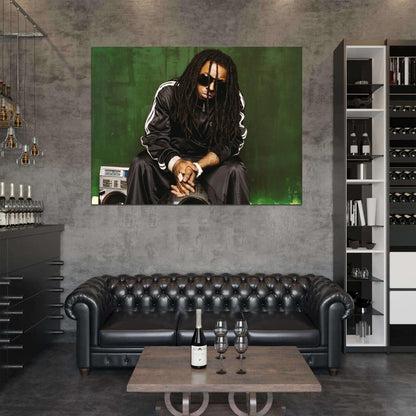 Lil Wayne Dreads Hip Hop Singer Music Art Wall Art Print Poster