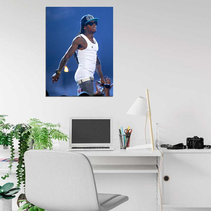 Lil Wayne Hip Hop Singer Rapper Music Art Wall Art Print Poster