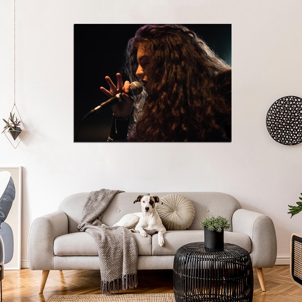 Lorde Indie Pop Singer Music Art Wall Art Print Poster