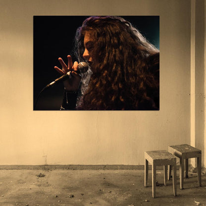 Lorde Indie Pop Singer Music Art Wall Art Print Poster