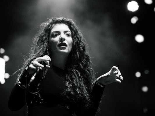 Lorde Pop Singer BW Music Art Wall Art Print Poster