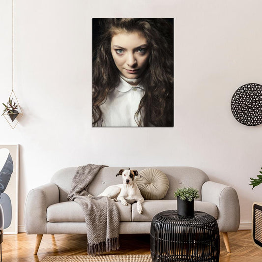 Lorde Beauty Portrait Indie Pop Singer Music Art Wall Art Print Poster