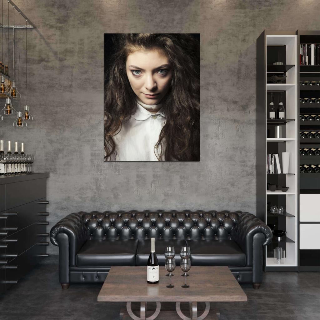 Lorde Beauty Portrait Indie Pop Singer Music Art Wall Art Print Poster