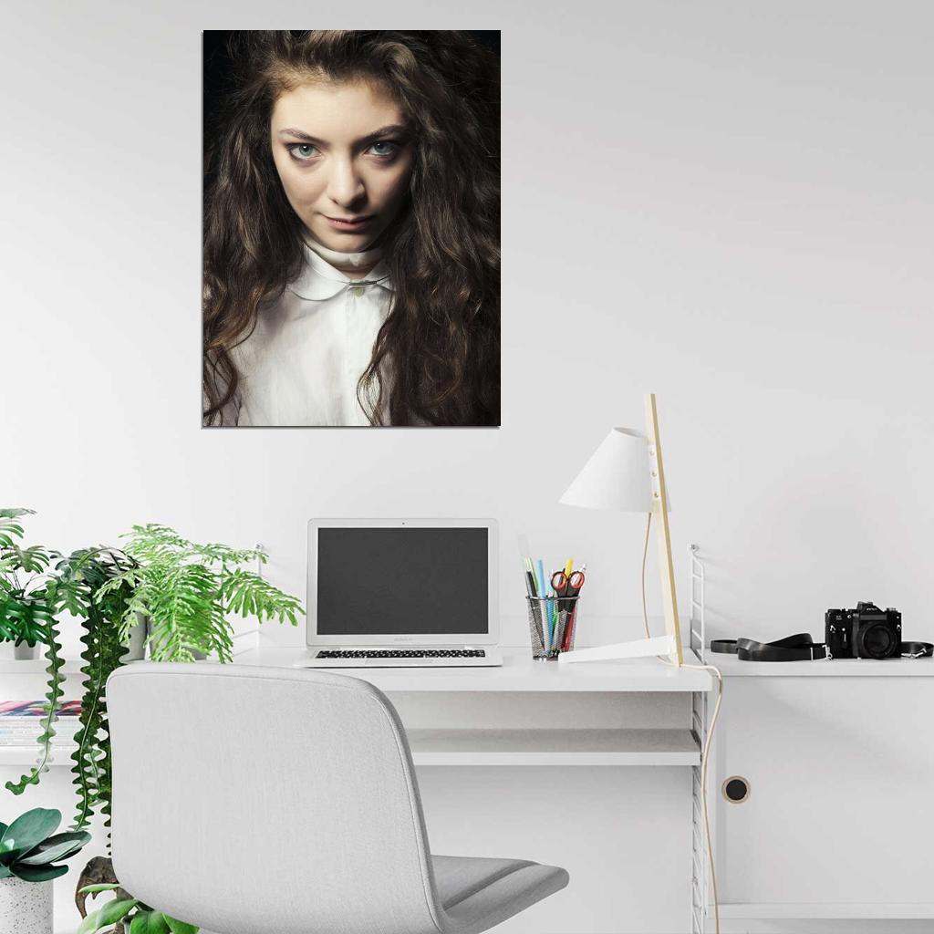 Lorde Beauty Portrait Indie Pop Singer Music Art Wall Art Print Poster