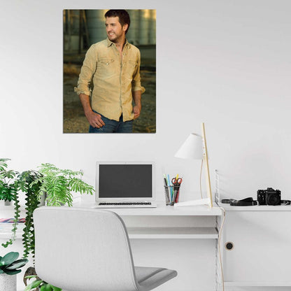 Luke Bryan Smile Country Pop Singer Music Art Wall Art Print Poster
