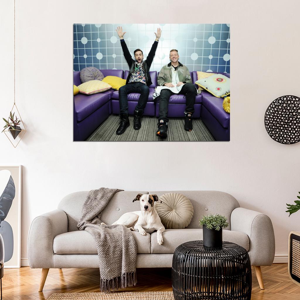 Macklemore & Ryan Lewis Funny Hip Hop Singer Music Art Wall Art Print Poster