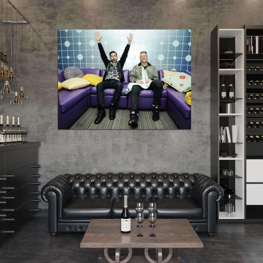 Macklemore & Ryan Lewis Funny Hip Hop Singer Music Art Wall Art Print Poster