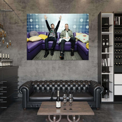 Macklemore & Ryan Lewis Funny Hip Hop Singer Music Art Wall Art Print Poster