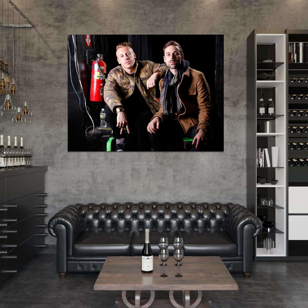 Macklemore & Ryan Lewis Hip Hop Singer DJ Music Art Wall Art Print Poster