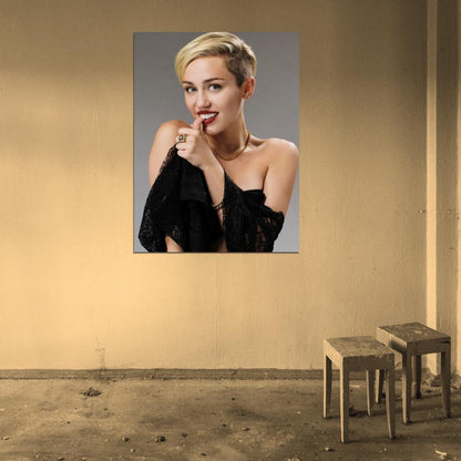 Miley Cyrus Beauty Hot Country Pop Singer Music Art Wall Art Print Poster