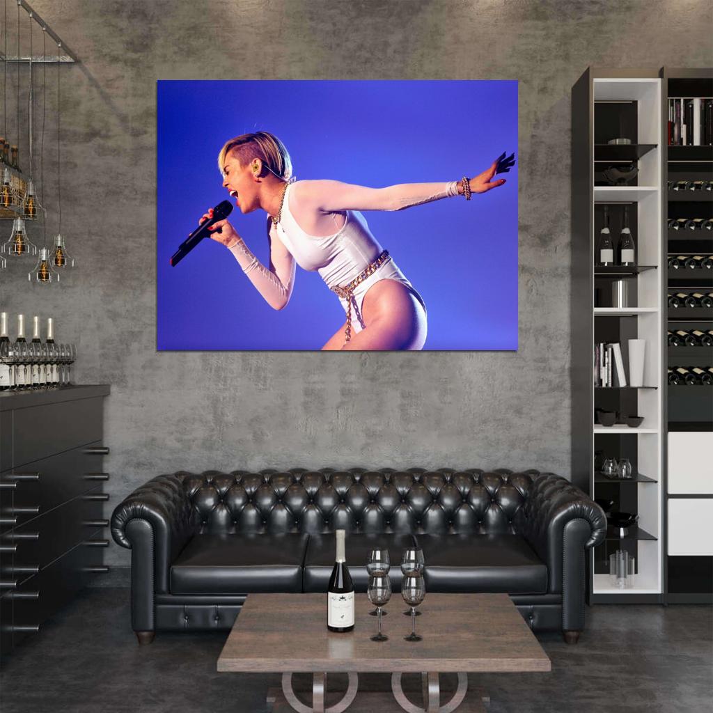 Miley Cyrus Hot Pop Country Singer Music Art Wall Art Print Poster