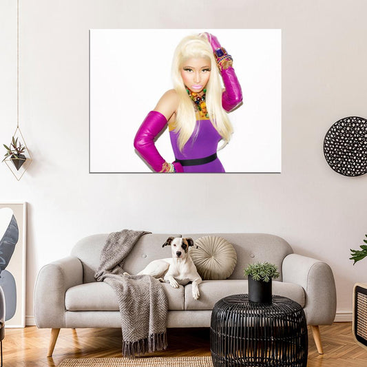 Nicki Minaj Hip Hop R&B Singer Music Art Wall Art Print Poster