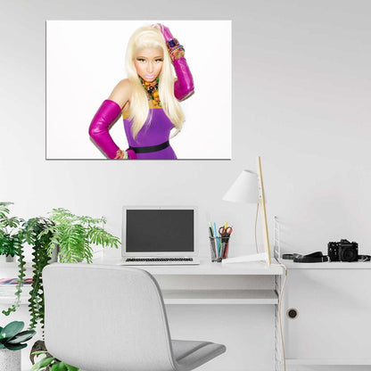 Nicki Minaj Hip Hop R&B Singer Music Art Wall Art Print Poster