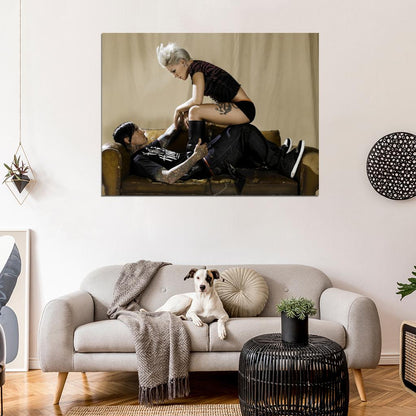 Pink Hot Tattoo Pop Rock Singer Music Art Wall Art Print Poster
