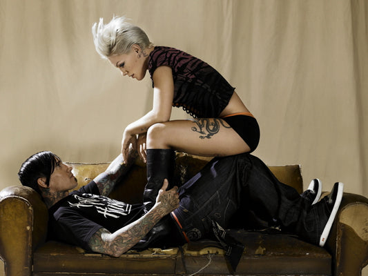 Pink Hot Tattoo Pop Rock Singer Music Art Wall Art Print Poster