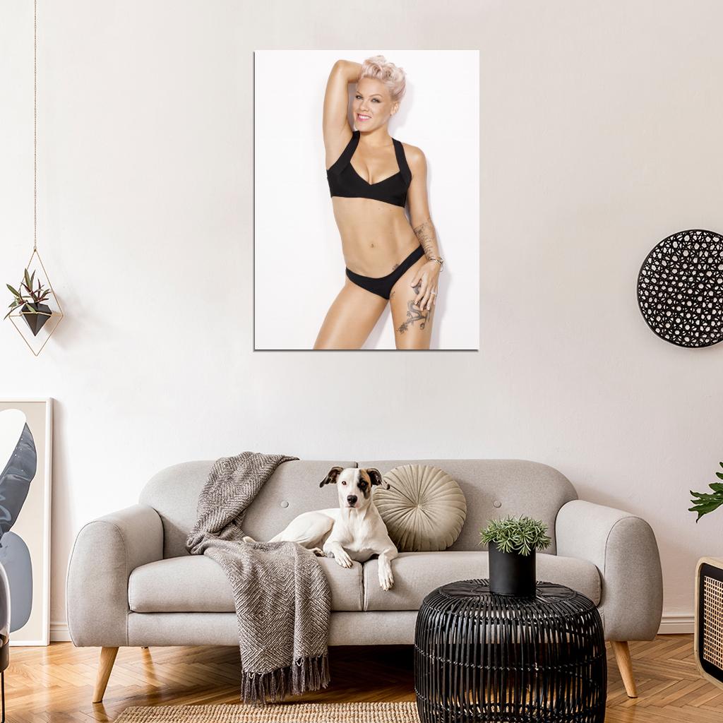 Pink Hot Sexy Pop Rock Singer Music Art Wall Art Print Poster