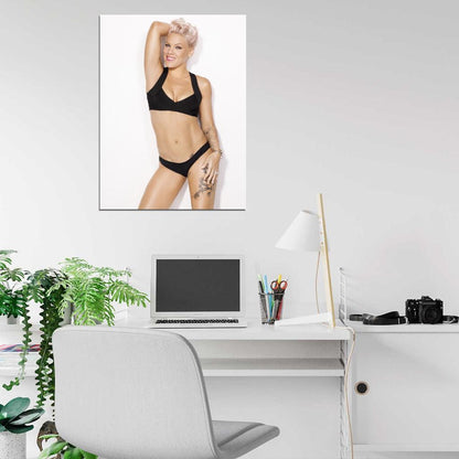 Pink Hot Sexy Pop Rock Singer Music Art Wall Art Print Poster