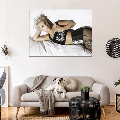 Pink Sexy Hot Tattoo Pop Rock Pop R&B Singer Music Art Wall Art Print Poster