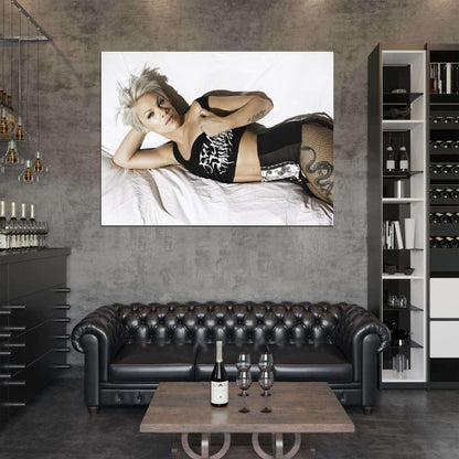 Pink Sexy Hot Tattoo Pop Rock Pop R&B Singer Music Art Wall Art Print Poster