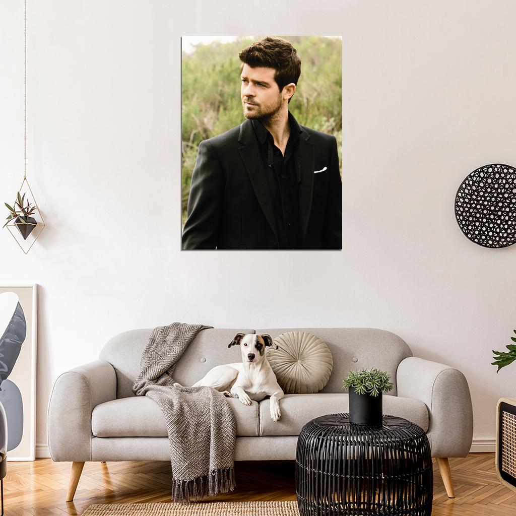 Robin Thicke R&B Hip Hop Singer Music Art Wall Art Print Poster