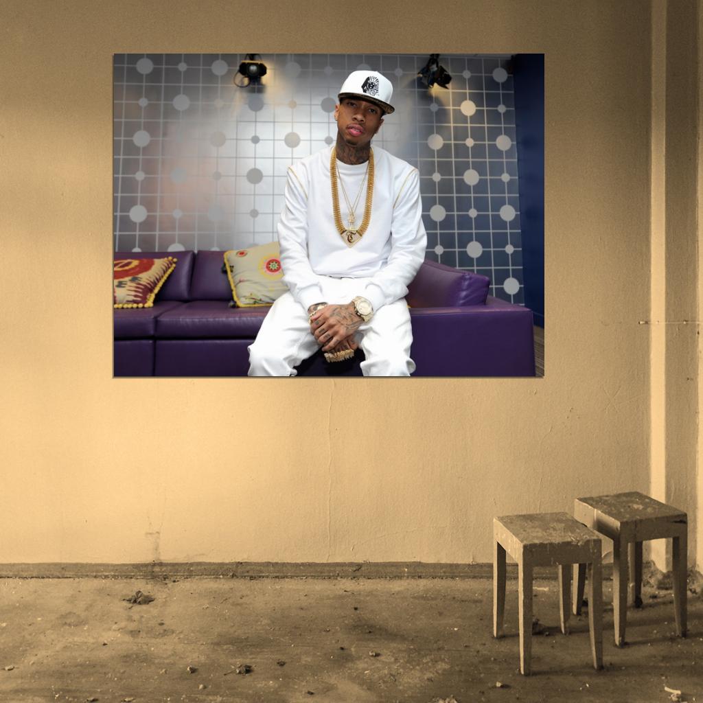 Tyga Hip Hop Rapper Singer Music Art Wall Art Print Poster