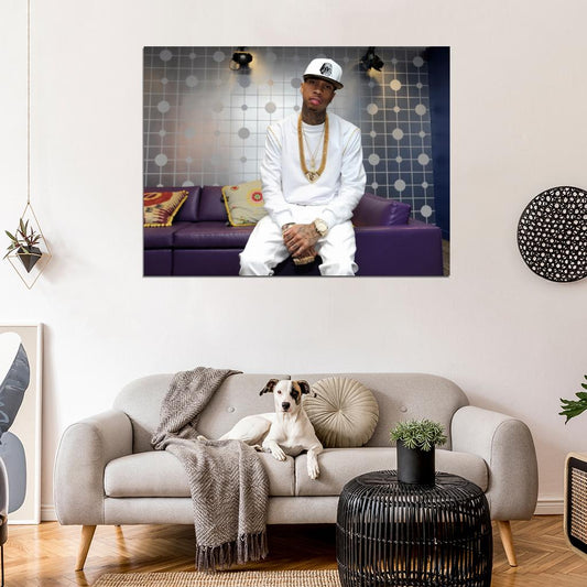 Tyga Hip Hop Rapper Singer Music Art Wall Art Print Poster