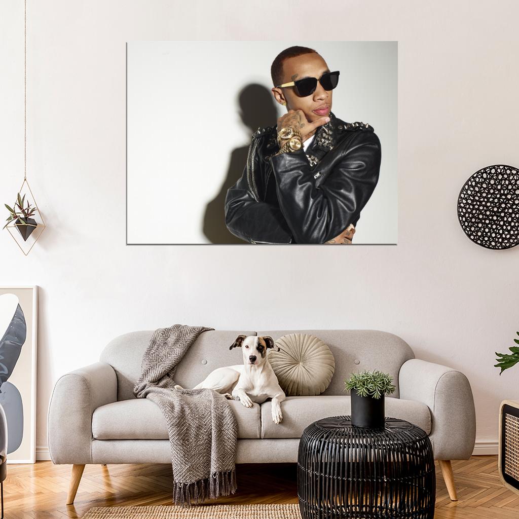 Tyga Sunglass Portrait Hip Hop Rapper Singer Music Art Wall Art Print Poster