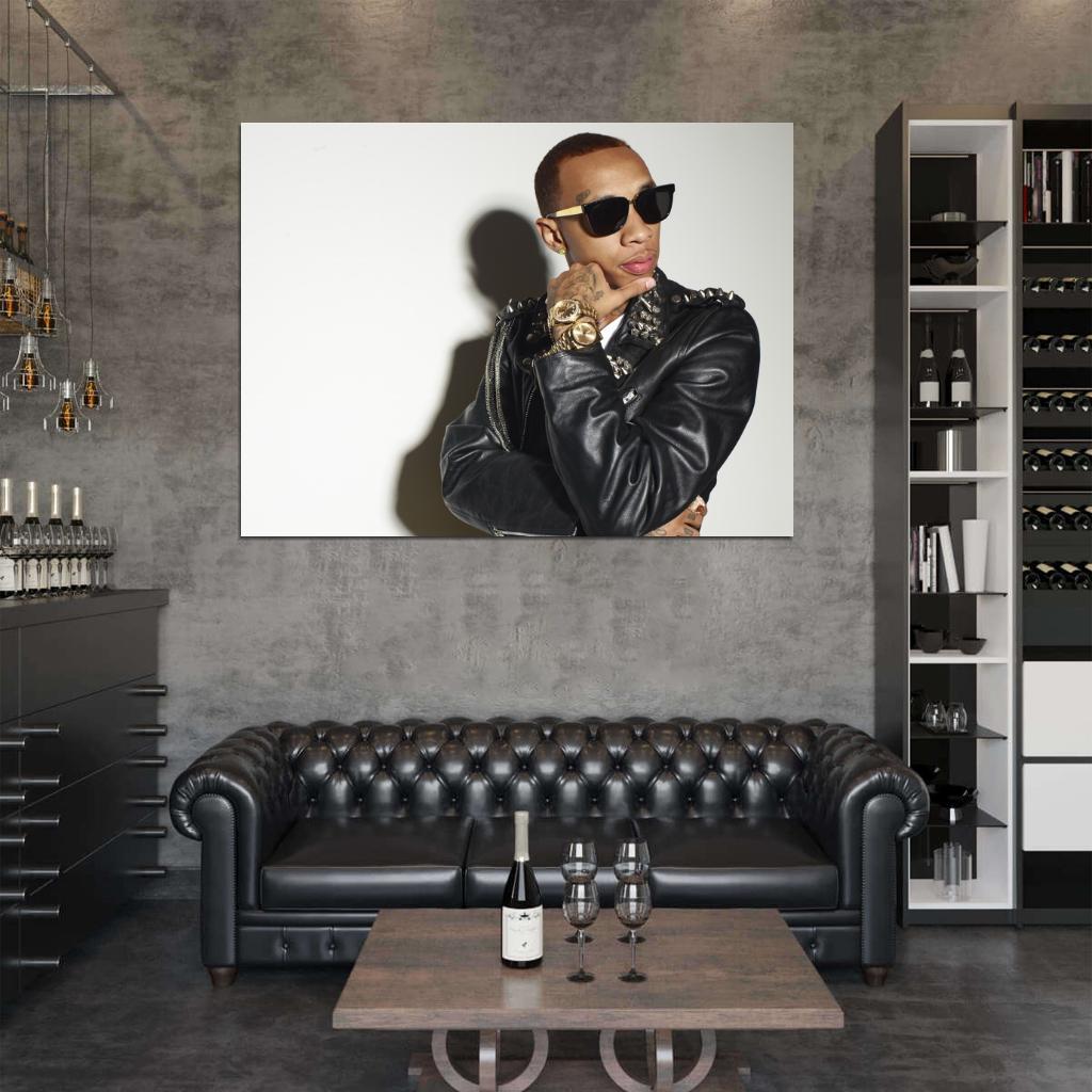 Tyga Sunglass Portrait Hip Hop Rapper Singer Music Art Wall Art Print Poster