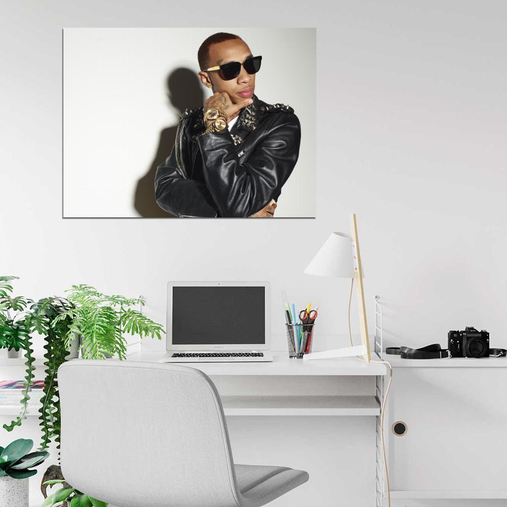 Tyga Sunglass Portrait Hip Hop Rapper Singer Music Art Wall Art Print Poster