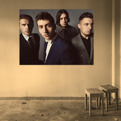 Arctic Monkeys Indie Rock Band Music Art Wall Art Print Poster