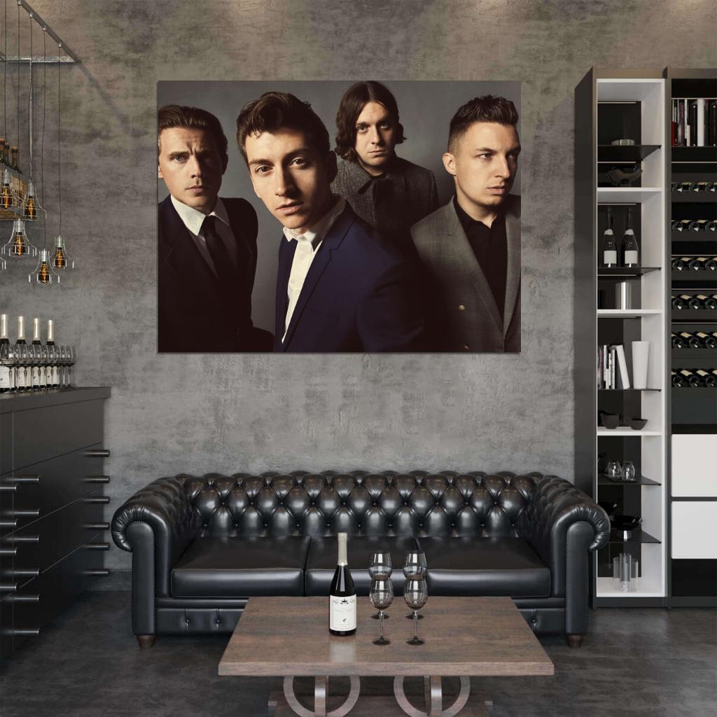 Arctic Monkeys Indie Rock Band Music Art Wall Art Print Poster