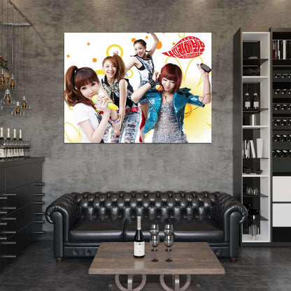 2NE1 K-Pop R&B Band Music Art Wall Art Print Poster