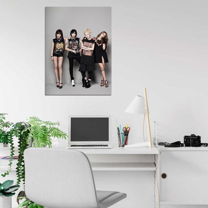 2NE1 K-Pop R&B Hip Hop Band Music Art Wall Art Print Poster
